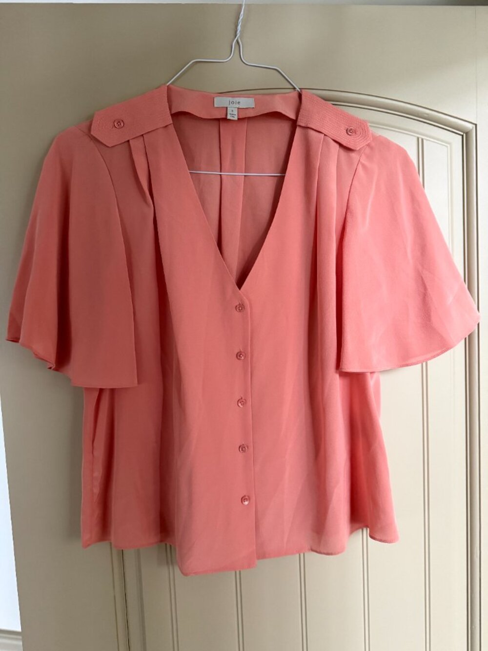 Joie Silk short sleeve blouse